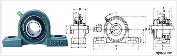 Fyh Agricultural Machinery Insert Bearings Pillow Block Ball Bearing Ucp205 , Steel Cage 0