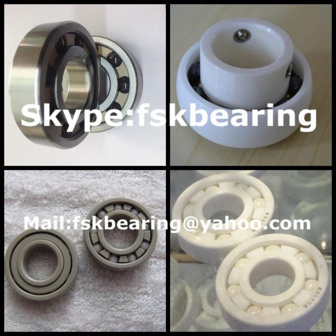Double Row 1204 ZrO2 Full Ceramic Ball Bearings For Textile Manufacturing 1