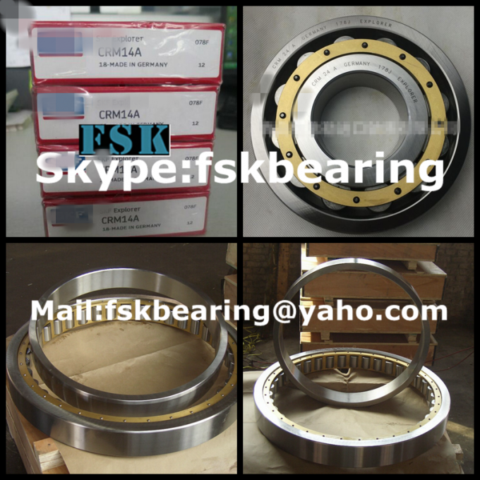 Inched Type CRM14 A Cylindrical Roller Bearing Brass Cage for Machine Tool Spindle 1