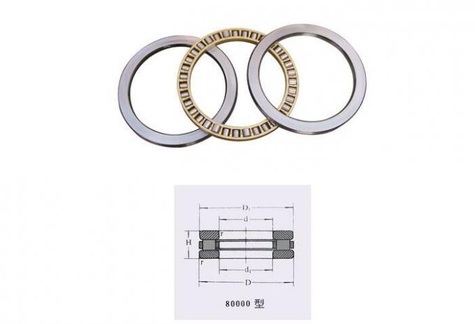 Brass Cage 81168 M Cylindrical Roller Thrust Bearing for Oil Rig / Marine Gearbox / Machine Tool 0