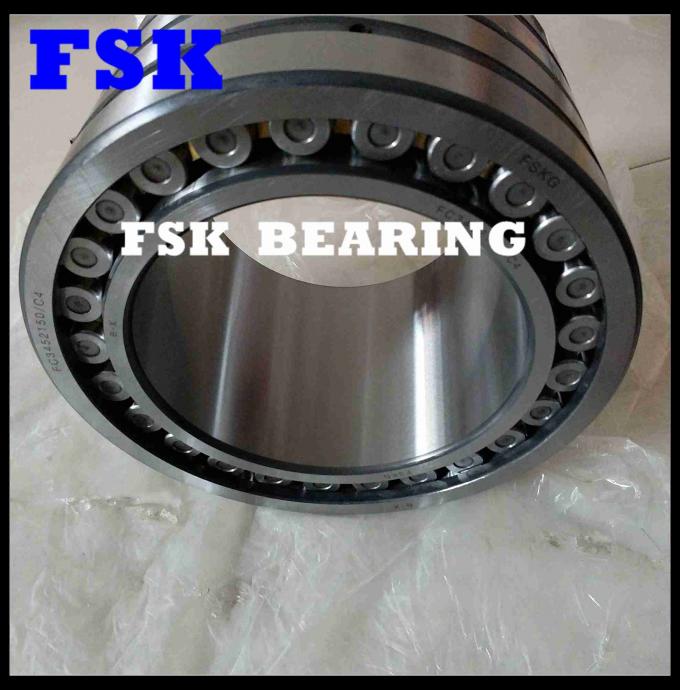 Four Row FC3452150 C4 Cylindrical Roller Bearing for Rolling Mill Brass Cage , P4 1