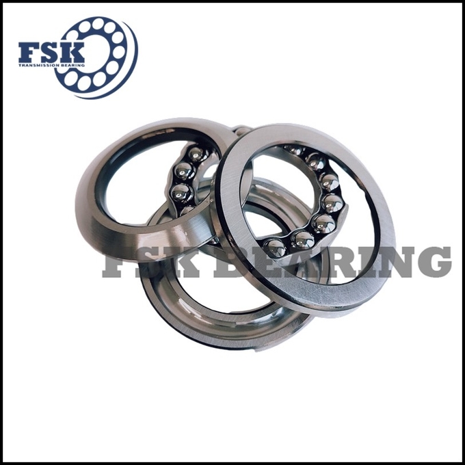 Small Size 51106 51107 51108 Thrust Ball Bearings Single Direction Brass Cage / Iron Cage 8