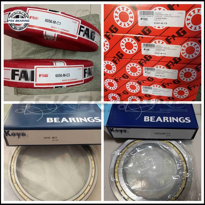 Radial 619/600MA Deep Groove Ball Bearing 600*800*90 mm Brass Cage Thin Wall 6