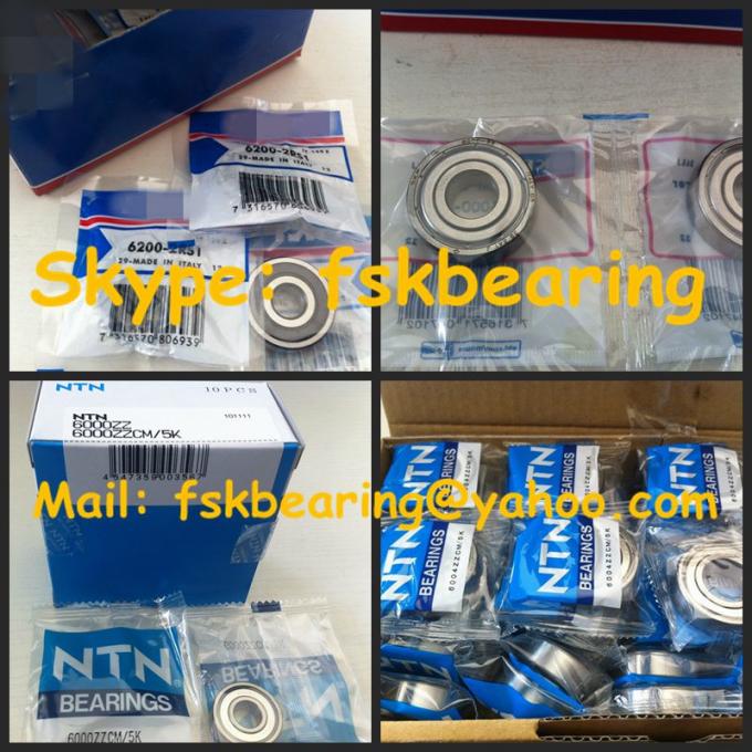 High Speed Low Noise Miniature Sealed Ball Bearings Rubber Seal / Steel Shield 2