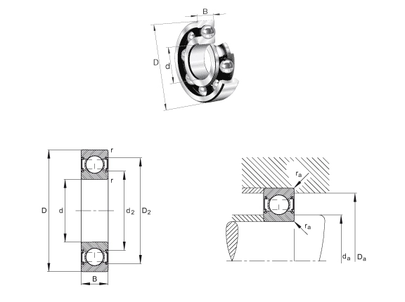 Inch Size RLS20 Deep Groove Ball Bearing Non Standard Motor Bearing For Agricultural Machinery 0