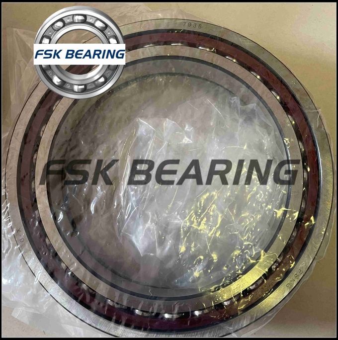 FSKG Brand 7938 Angular Contact Ball Bearing 190 × 260 × 33 Mm Brass Cage / Bakelite Cage China Manufacturer 1